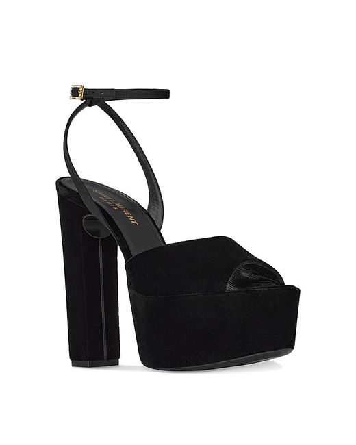 Saint Laurent Black Jodie Platform Sandals