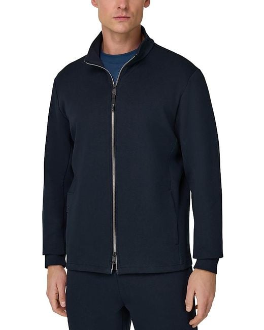 Boggi Blue Full-Zip Jacket for men