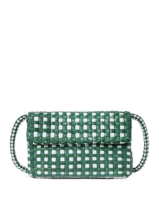 Loeffler Randall Green Vini Mini Woven Crossbody