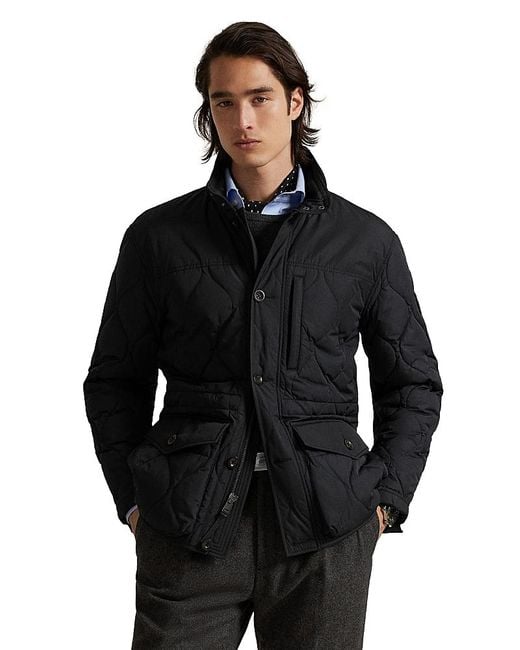 Polo Ralph Lauren Black The Eastham Quilted Jacket for men
