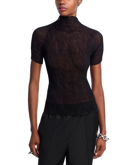 issey-miyake-Black-Chiffon-