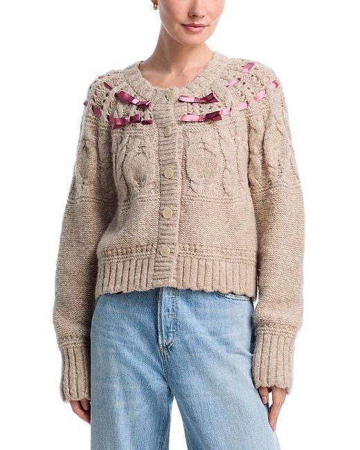 LoveShackFancy Blue Clementian Cardigan