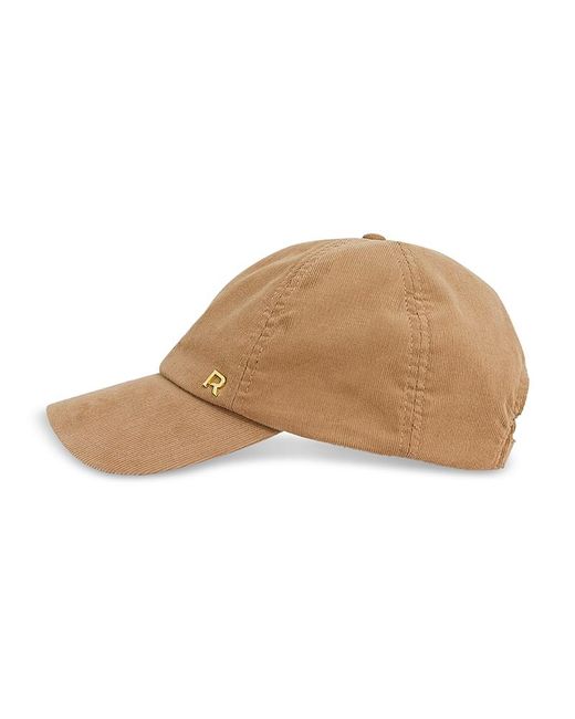 Reiss Agatha Corduroy Cap in Natural Lyst