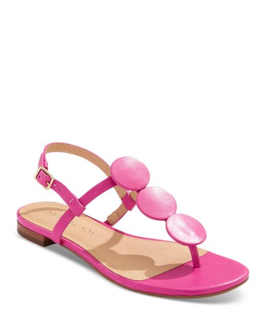 Jack Rogers Worth Flat Thong Sandals in Pink Lyst
