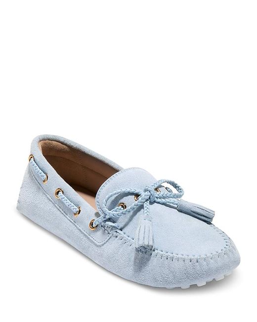 Cole Haan Blue Gissella Driver Flats
