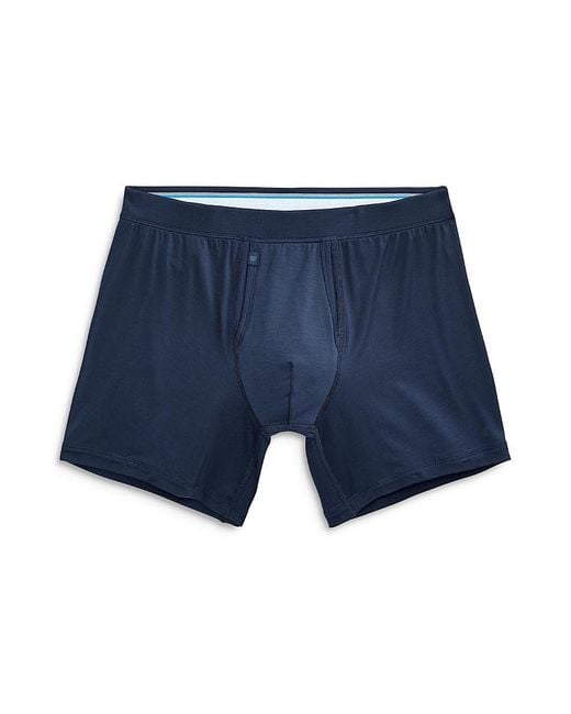 Mack Weldon Blue Hd Boxer Brief for men