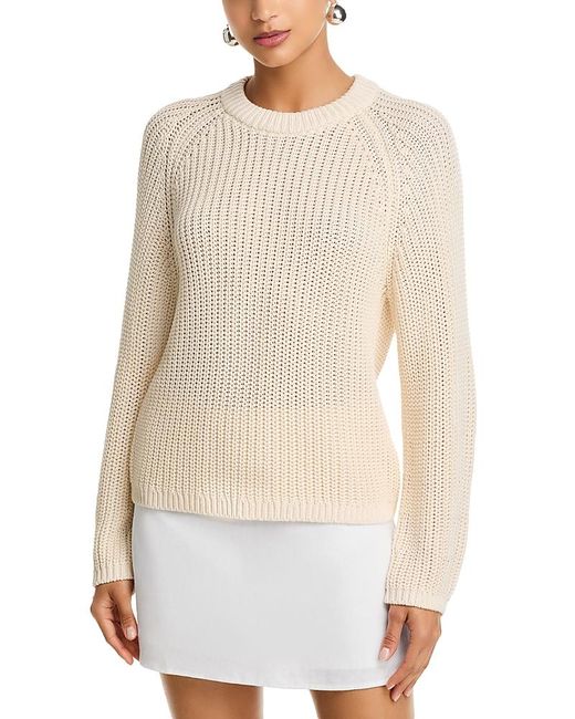 Velvet By Graham & Spencer White Ember Crewneck Sweater