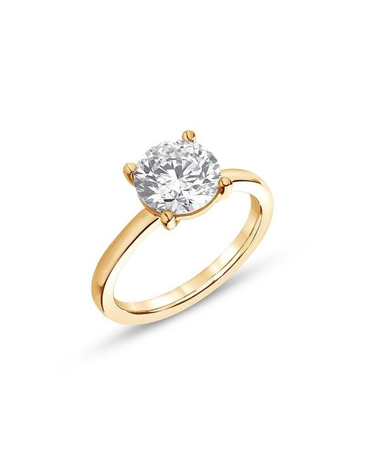 Bloomingdale's Fine Collection White Certified Lab Grown Round Diamond Engagement Ring