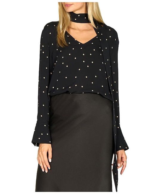 SECRET MISSION Black Rhiannon Blouse