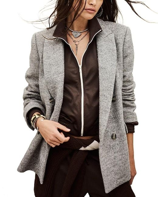 Ba&sh Gray Veste Waro Coat