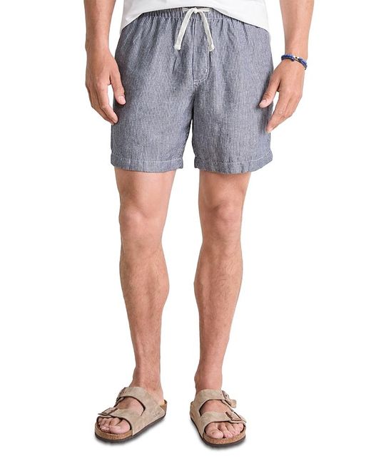 Vineyard Vines Blue Surfside 7 Linen Shorts for men