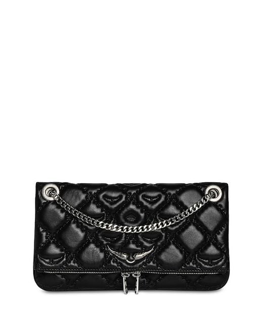 Zadig & Voltaire Black Rock Ii Quilted Monogram Crossbody Bag