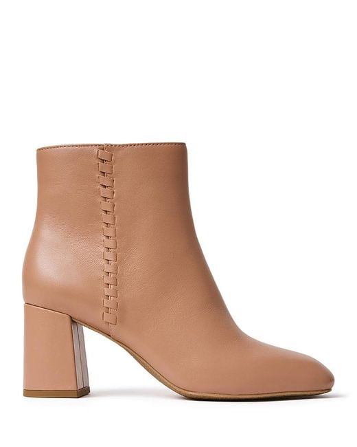 Jack Rogers Brown Augustine Block Heel Booties