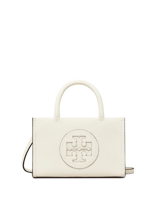 Tory Burch White Ella Mini Bio Tote