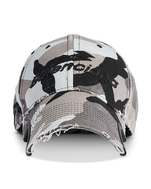 Balenciaga Gray Diamond B Cap for men