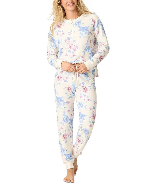 PJ Salvage PUPPY LOVE - Bas de pyjama - aqua/bleu clair