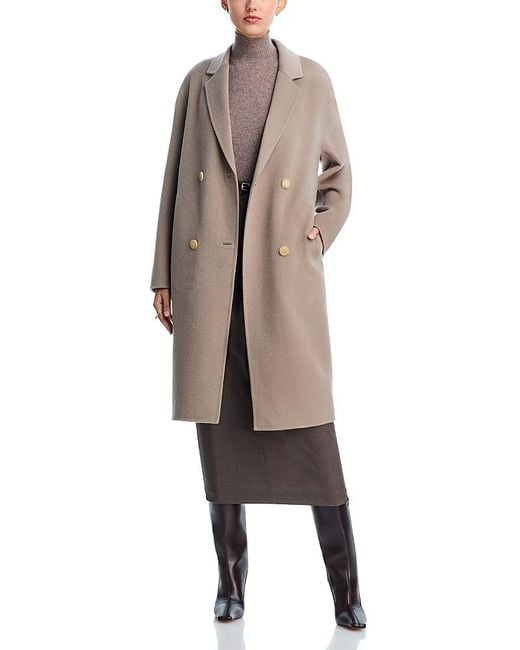 Lafayette 148 New York Natural Wool & Cashmere Coat
