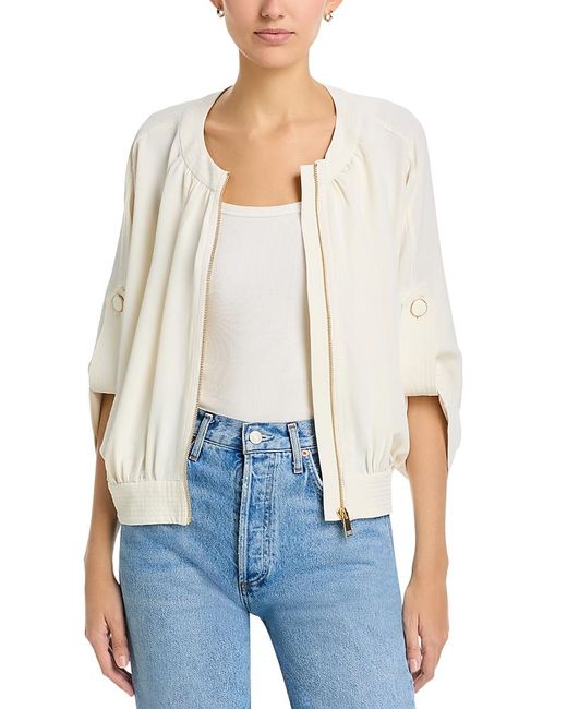 Ramy Brook White Coral Jacket
