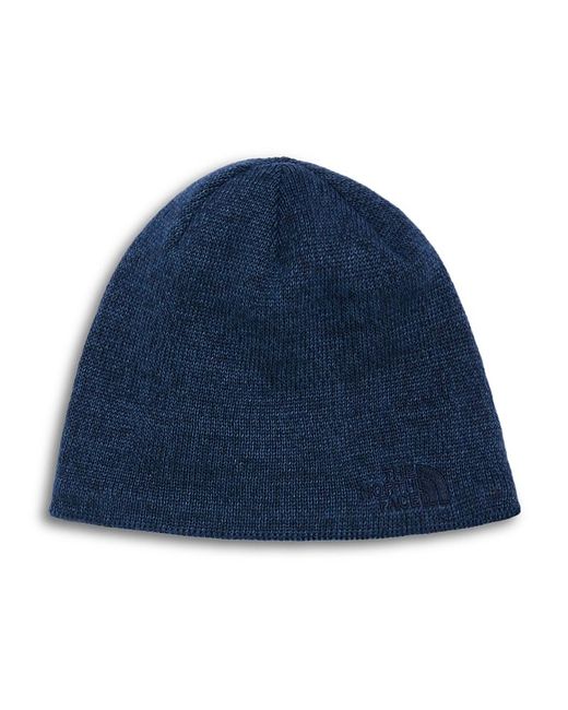 The North Face Blue Jim Knitted Beanie for men