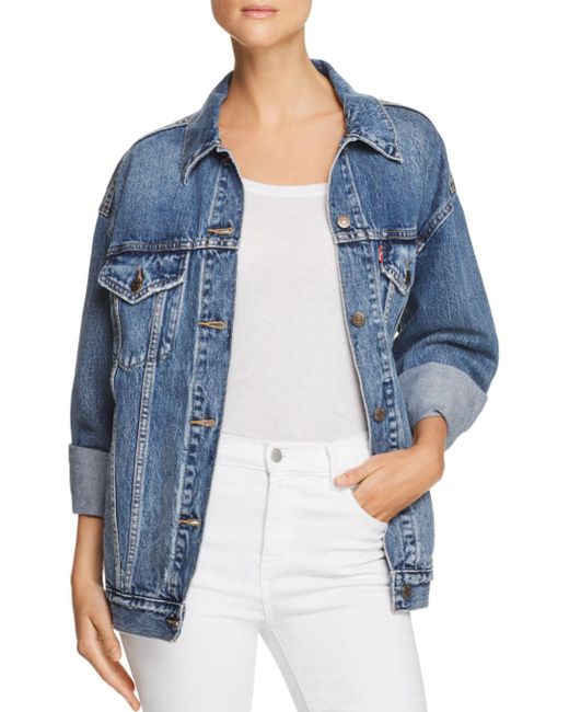 Henholdsvis Udsøgt Rotere Levi's Baggy Trucker Denim Jacket In Bust A Move in Blue | Lyst Canada