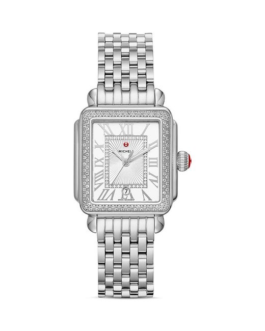 Michele Metallic Deco Madison Mid Watch, 29Mm