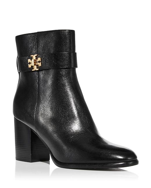 Tory Burch T Lock High Heel Ankle Boots in Black Lyst UK