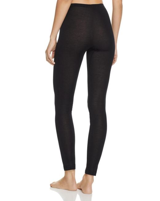 Hanro Pure Silk Leggings in Black Lyst