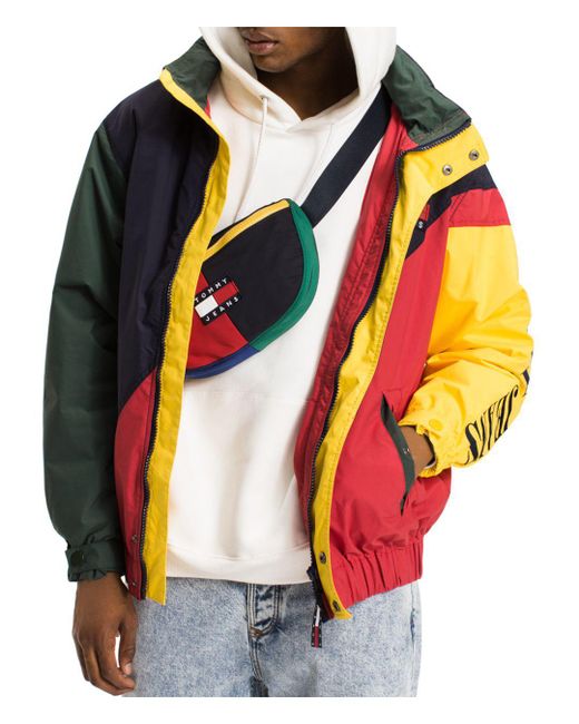 Tommy Hilfiger Tommy Jeans 90's Color-blocked Hooded Sailing Jacket for ...