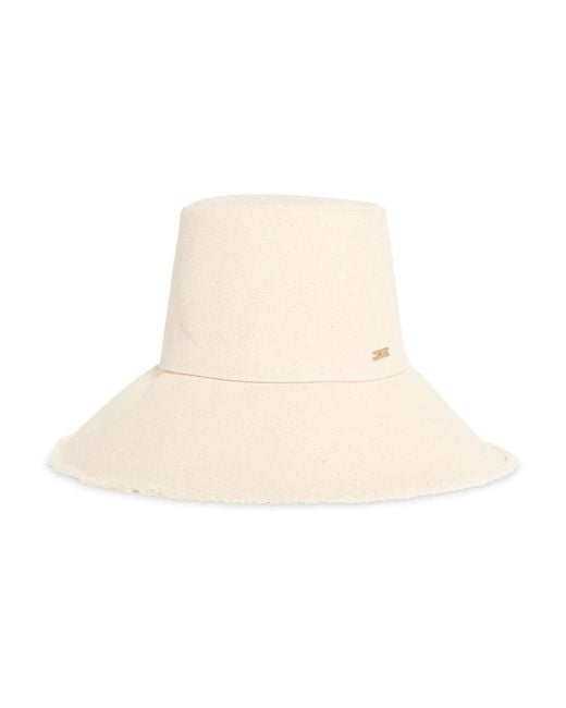 Cult Gaia Natural Juliana Bucket Hat