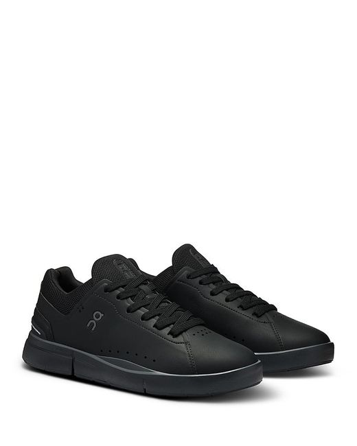 On Shoes Black The Roger Advantage Low Top Sneakers