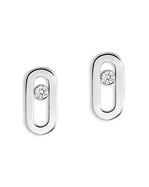 Messika Metallic Diamond Move Uno Stud Earrings