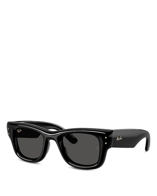 Ray-Ban Black Wayfarer Puffer A$Ap Rocky Square Sunglasses, 47Mm