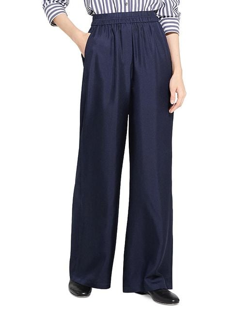 Theory Blue Silk Pants