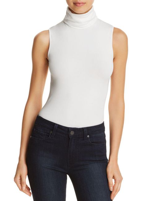 Wolford Synthetic Turtleneck Bodysuit in White - Lyst