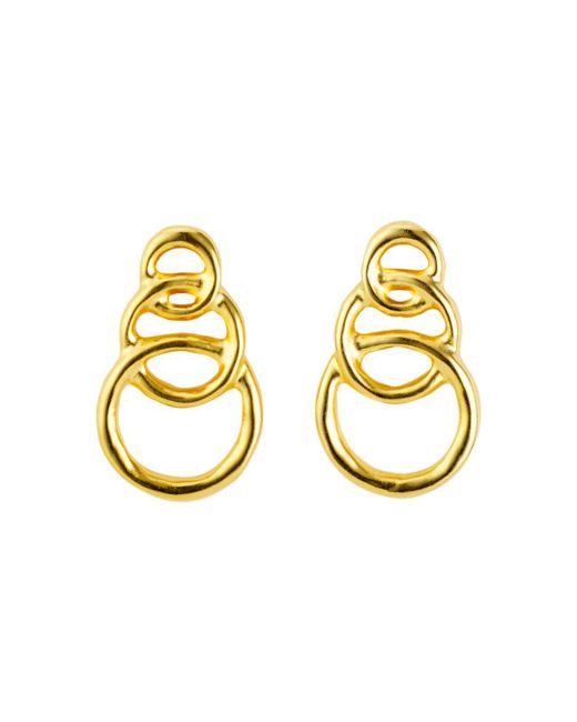 Lyst Uno De 50 Gold Chain Graduated Loops Drop Earrings In Metallic Uno De 50 Metallic Gold Chain Graduated Loops Drop Earrings Lyst