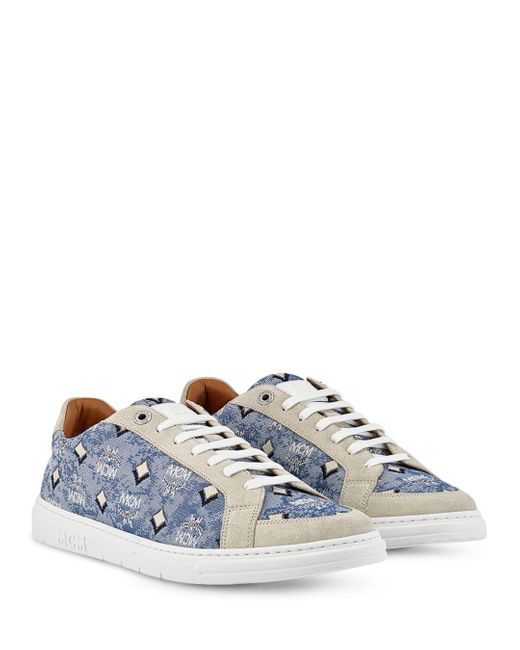 blue mcm shoes