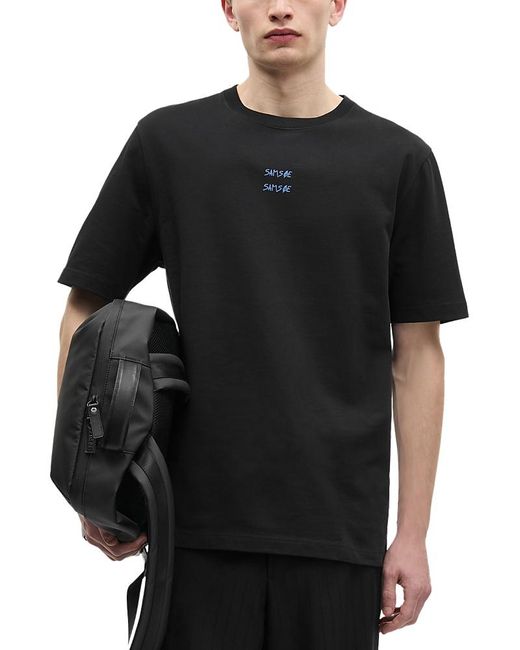 Samsøe & Samsøe Black Samse Samse Sacards Tee for men