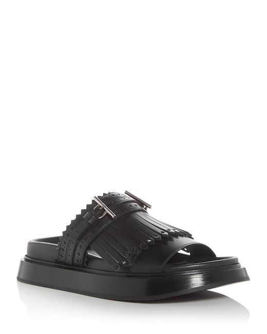 Alexander McQueen Black Sunny Slide Sandals