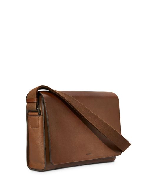 shinola navigator leather messenger bag