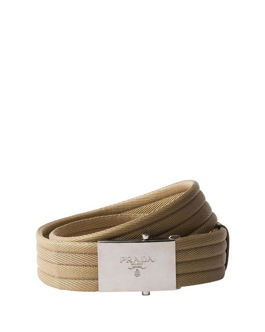 Prada Brown Fabric Belt for men