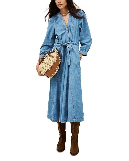Ba&sh Blue Lia Dress