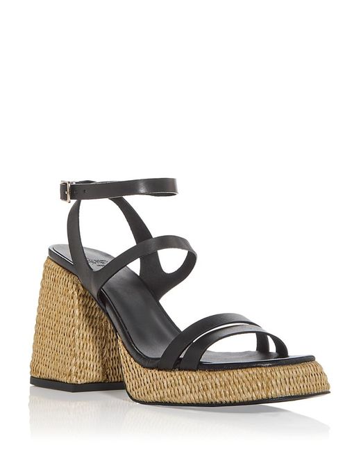 Castaner Metallic Victoria Platform Sandals