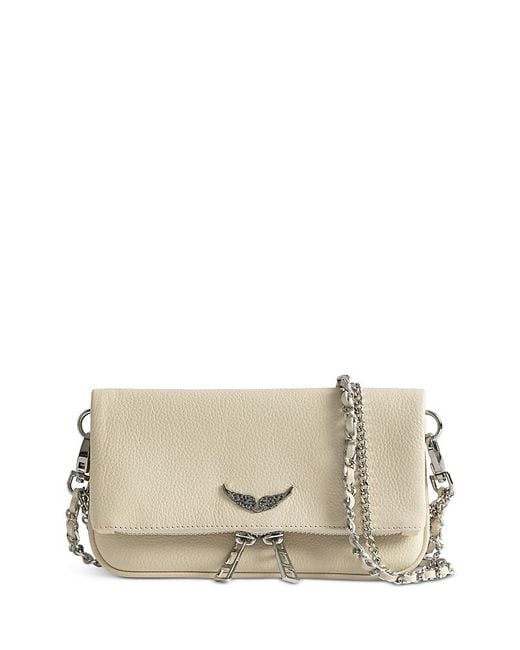 Zadig & Voltaire Natural Rock Nano Grained Leather Crossbody