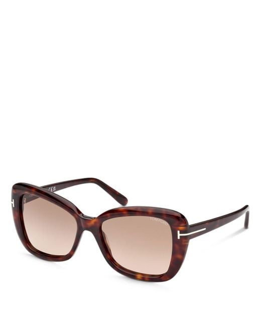 Tom Ford Maeve Butterfly Sunglasses in Pink Lyst