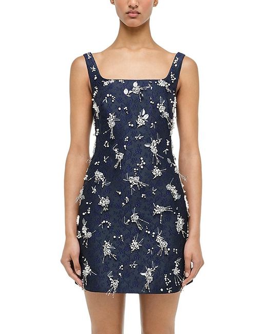 Jonathan Simkhai Women's Blue Viva Sleeveless Mini Dress