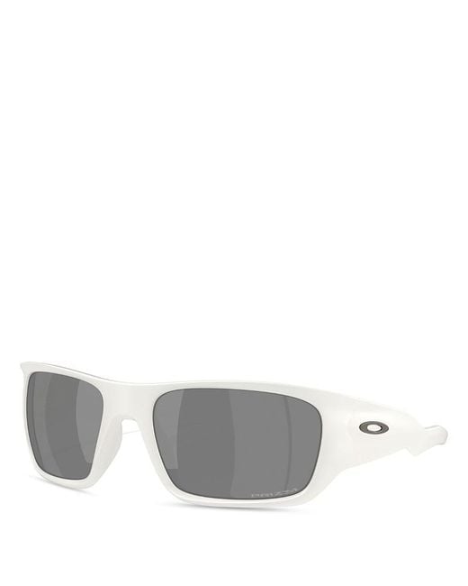Oakley Gray Rectangle Sunglasses, 60Mm