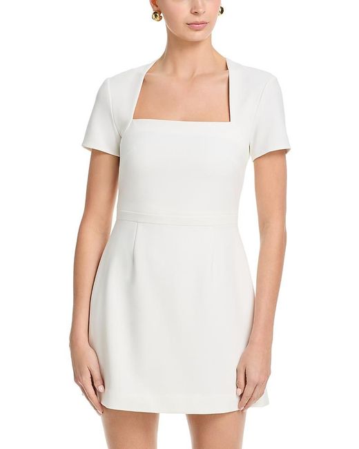 knee length dresses for ladies French Connection Whisper Short Sleeve Mini Dress main image 0