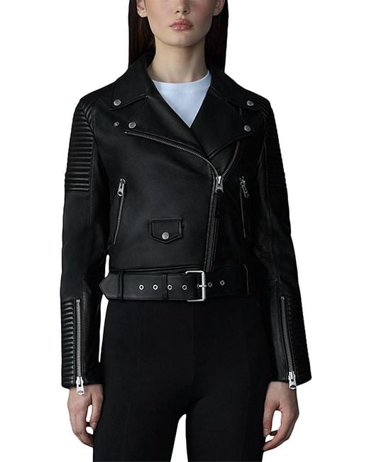 Mackage Black Masina Leather Jacket