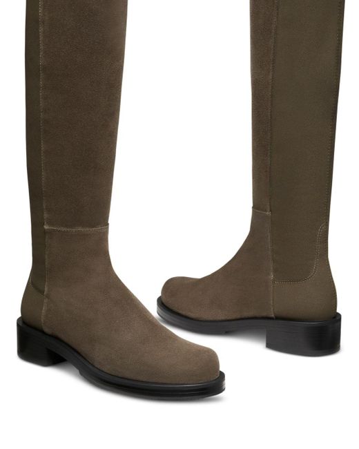 stuart weitzman women's norah block heel platform chelsea boots