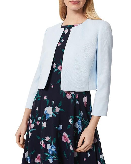 Hobbs Blue Elize Open Front Jacket